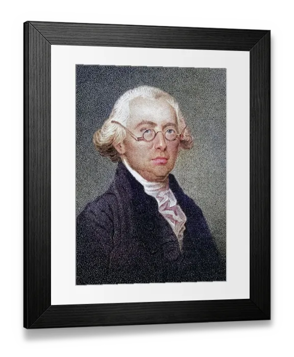 Framed Print : James Wilson, 1742 to 1798