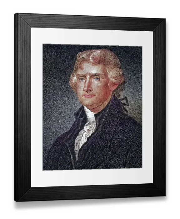 Framed Print : Thomas Jefferson, 1743 to 1826 Framed Print : Thomas Jefferson, 1743 to 1826