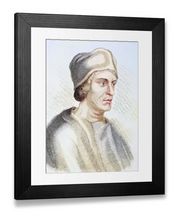 Framed Print : John Colet, 1467-1519, Dean of St Paul's Cathedral and founder of St Paul's School London