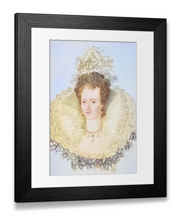 Framed Print : Elizabeth I, 1533-1603, Queen of England 1558-1603