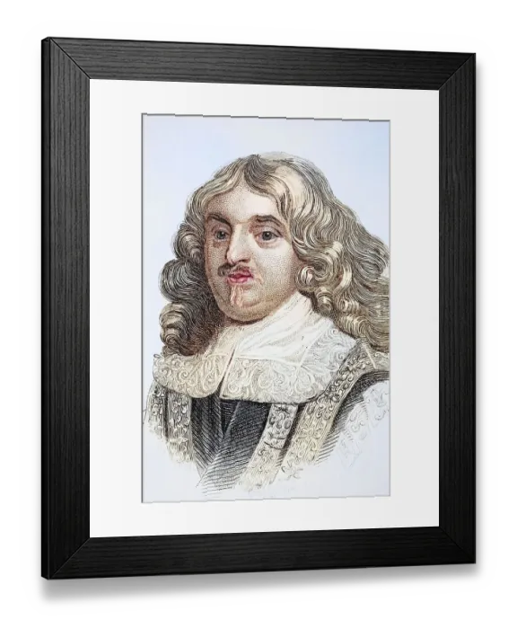 Framed Print : Edward Hyde 1 Earl of Clarendon Viscount Cornbury alias Sir Edward Hyde and Baron Hyde of Hindon