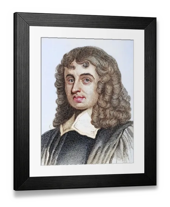 Framed Print : Isaac Barrow, 1630-1677, English classical philologist Framed Print : Isaac Barrow, 1630-1677, English classical philologist