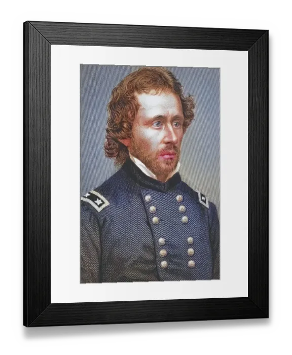 Framed Print : John Charles Fremont, 1813, 1890