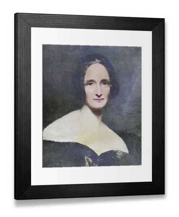 Framed Print : Mary Wollstonecroft Shelley, 1797-1861 Framed Print : Mary Wollstonecroft Shelley, 1797-1861