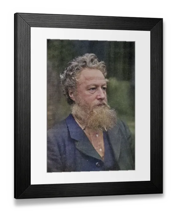 Framed Print : William Morris 1834-1896, English poet Framed Print : William Morris 1834-1896, English poet