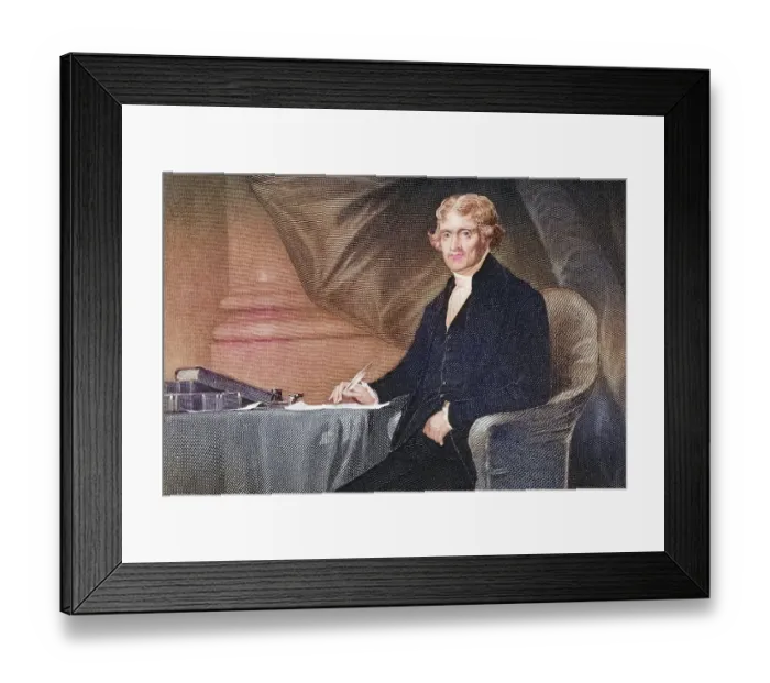Framed Print : Thomas Jefferson 1743-1826, Third President of the United States