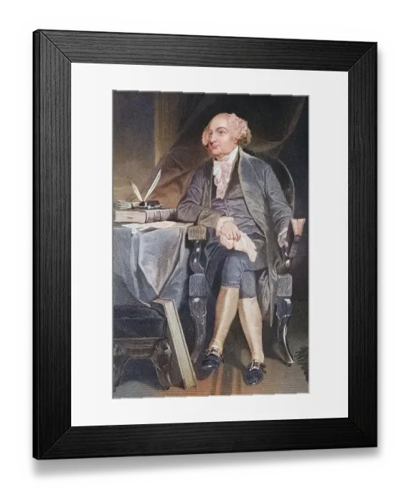 Framed Print : John Adams 1735-1826, First Vice President and Second President of the United States of America