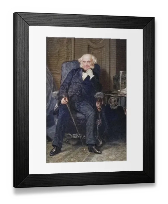 Framed Print : Martin Van Buren 1782 to 1862, 8th President of the United States 1837to 1841 and a founder of the Democratic Party Framed Print : Martin Van Buren 1782 to 1862, 8th President of the United States 1837to 1841 and a founder of the Democratic Party