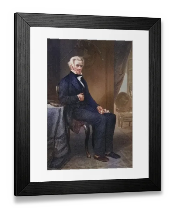 Framed Print : Andrew Jackson 1767 to 1845, 7th President of the United States
