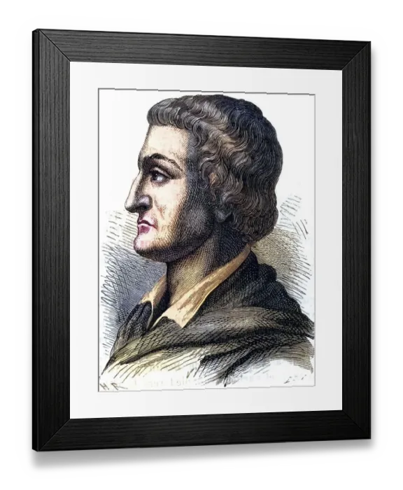 Framed Print : Johann Friedrich Bottger (1682-1719)