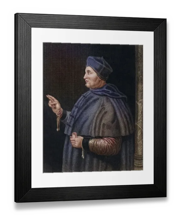 Framed Print : Thomas Wolsey (1475?-1530) English statesman and churchman