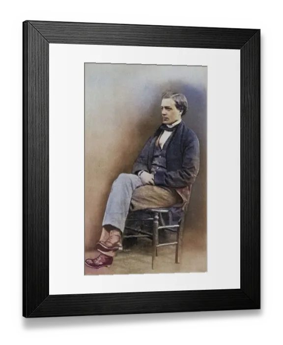 Framed Print : George Cadbury (1839-1922) at the age of 18