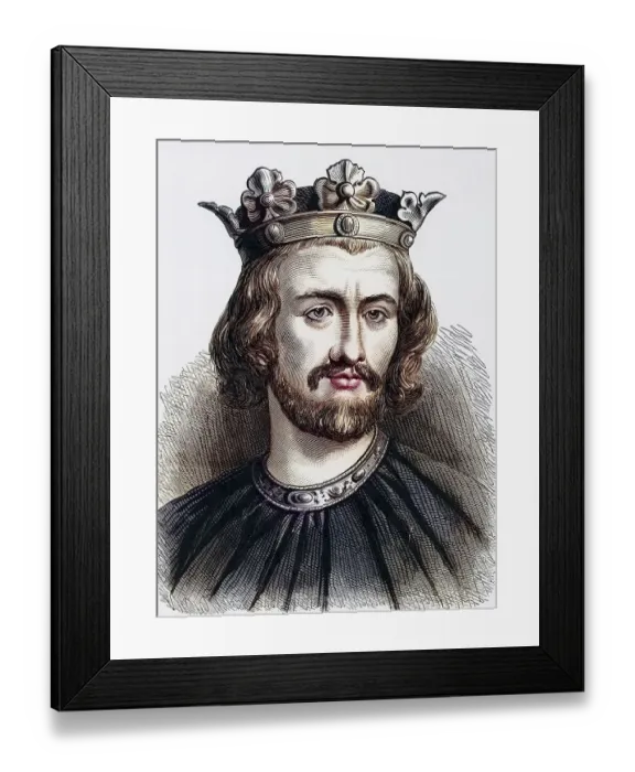 Framed Print : John (1167-1216), King of England from 1199