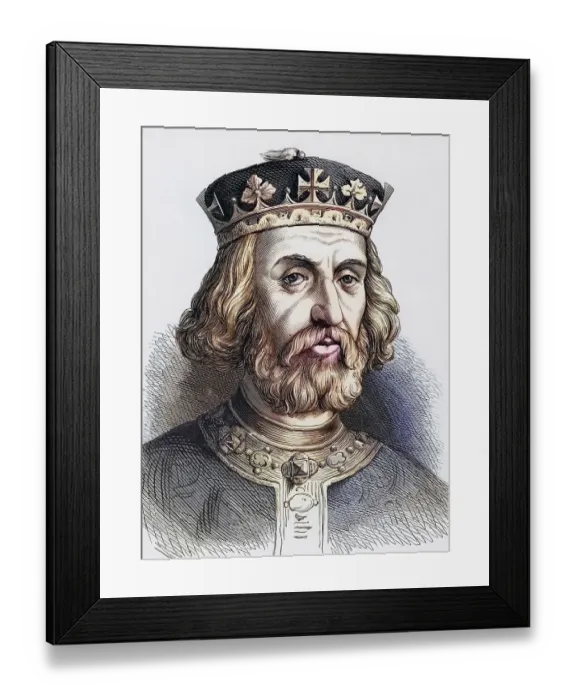 Framed Print : Henry III (1207-72), King of England from 1216