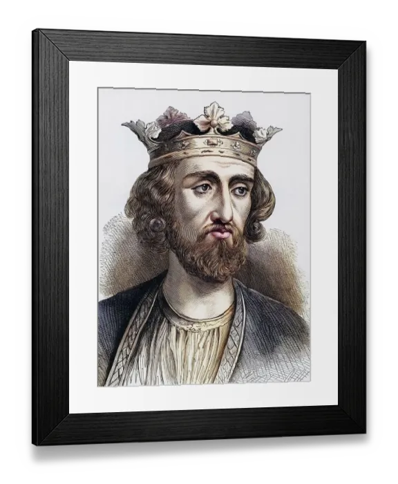 Framed Print : Edward I (1239-1307), King of England from 1272