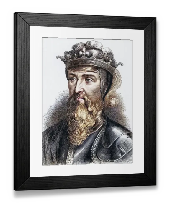 Framed Print : Edward III (1312-1377), King of England from 1327 after the deposition of his father Edward II