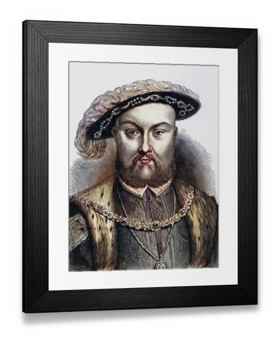 Framed Print : Henry VIII (1491-1547), King of England from 1509