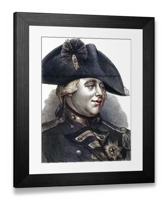 Framed Print : George III (1738-1820) King of Great Britain and Ireland from 1760