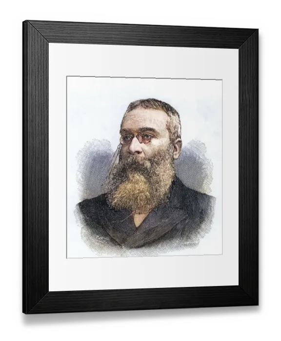 Framed Print : Walter Besant (1836-1901) English social reformer Framed Print : Walter Besant (1836-1901) English social reformer