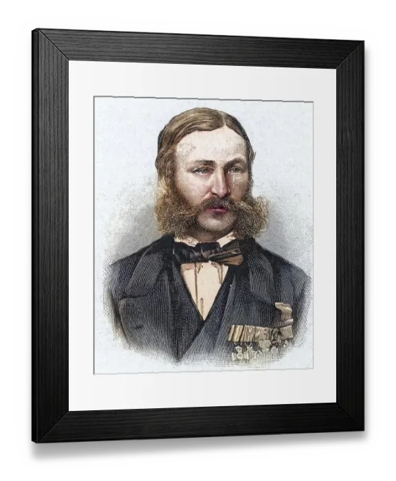 Framed Print : Heinrich Barth (1821-65) German explorer and geographer Framed Print : Heinrich Barth (1821-65) German explorer and geographer