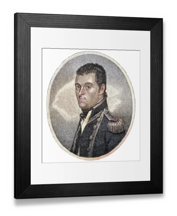 Framed Print : Matthew Flinders (1774-1814) English naval officer Framed Print : Matthew Flinders (1774-1814) English naval officer