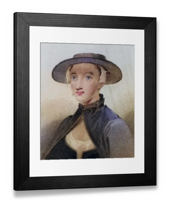 Framed Print : Mrs Hester Chapone (nee Mulso, 1721-1801) English writer and essayist