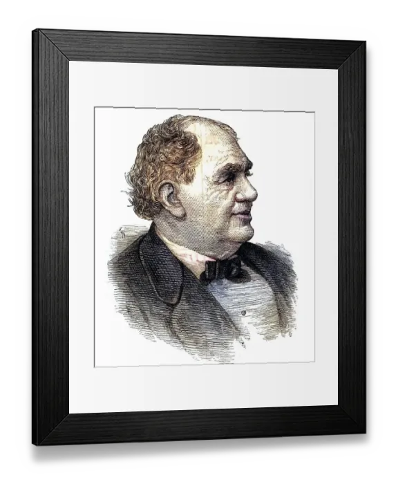 Framed Print : Phineas Taylor Barnum (1810-1891) American showman