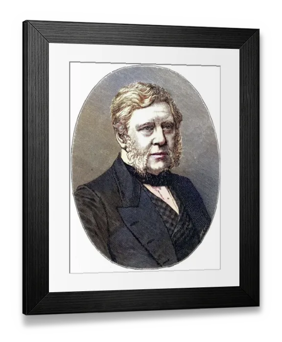 Framed Print : Thomas Bazeley (1797-1885) English cotton manufacturer