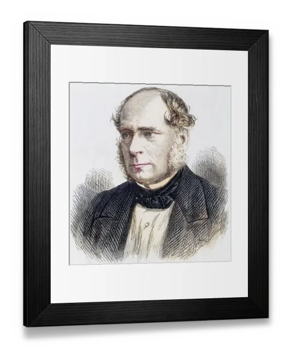 Framed Print : Henry Bessemer (1813-1893) English engineer Framed Print : Henry Bessemer (1813-1893) English engineer