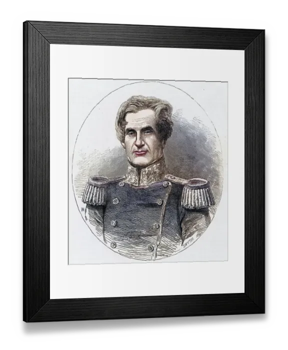 Framed Print : Edmund Lyons, 1st Baron Lyons, (1790-1858) British naval officer