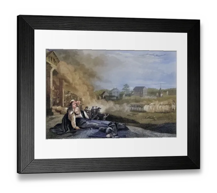Framed Print : Battle of Lexington and Concord