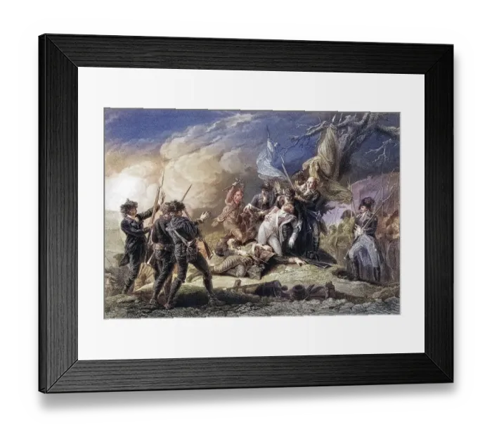 Framed Print : Death of General Montgomery, Battle of Quebec 1775 Framed Print : Death of General Montgomery, Battle of Quebec 1775