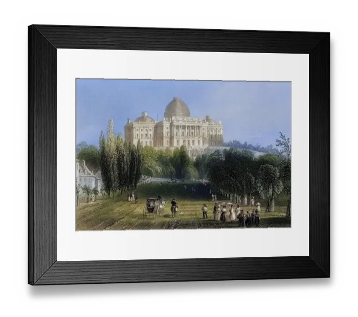 Framed Print : View of the Capitol Building in Washington USA