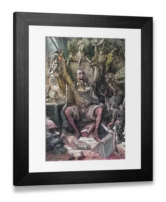 Framed Print : Illustration by Gustave Dore (1832-1883)