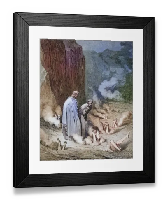 Framed Print : Illustration by Gustave Dore (1832-1883) for Inferno for Dante's Inferno Framed Print : Illustration by Gustave Dore (1832-1883) for Inferno for Dante's Inferno