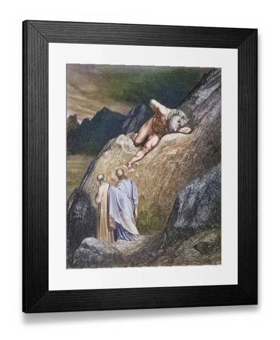 Framed Print : Illustration by Gustave Dore (1832-1883) for Dante's Inferno