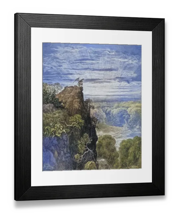 Framed Print : Illustration by Gustave Dore (1832-1883) for Paradise Lost Framed Print : Illustration by Gustave Dore (1832-1883) for Paradise Lost
