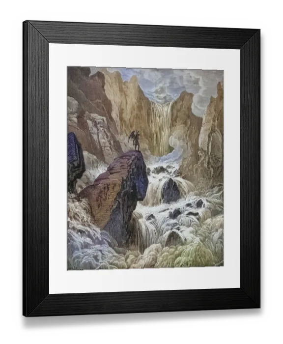 Framed Print : Illustration by Gustave Dore (1832-1883) for Paradise Lost