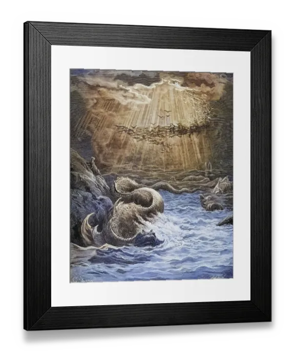 Framed Print : Illustration by Gustave Dore (1832-1883) for Paradise Lost Framed Print : Illustration by Gustave Dore (1832-1883) for Paradise Lost