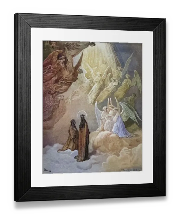 Framed Print : Illustration for Paradiso, the Divine Comedy by Dante Alighieri Canto XX lines 10 to 12 by Gustave Dore 1832-1883 Framed Print : Illustration for Paradiso, the Divine Comedy by Dante Alighieri Canto XX lines 10 to 12 by Gustave Dore 1832-1883