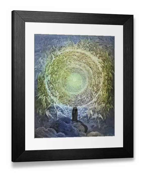 Framed Print : Illustration for Paradiso, the Divine Comedy by Dante Alighieri by Gustave Dore 1832-1883 Framed Print : Illustration for Paradiso, the Divine Comedy by Dante Alighieri by Gustave Dore 1832-1883
