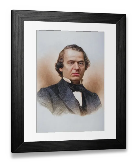 Framed Print : Andrew Johnson 1808 to 1875, Sixteenth President of the United States 1865 to 1869