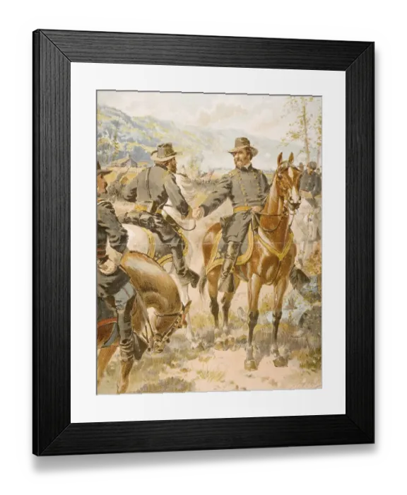 Framed Print : General George H. Thomas at the Battle of Chickamauga on 20 September 1863