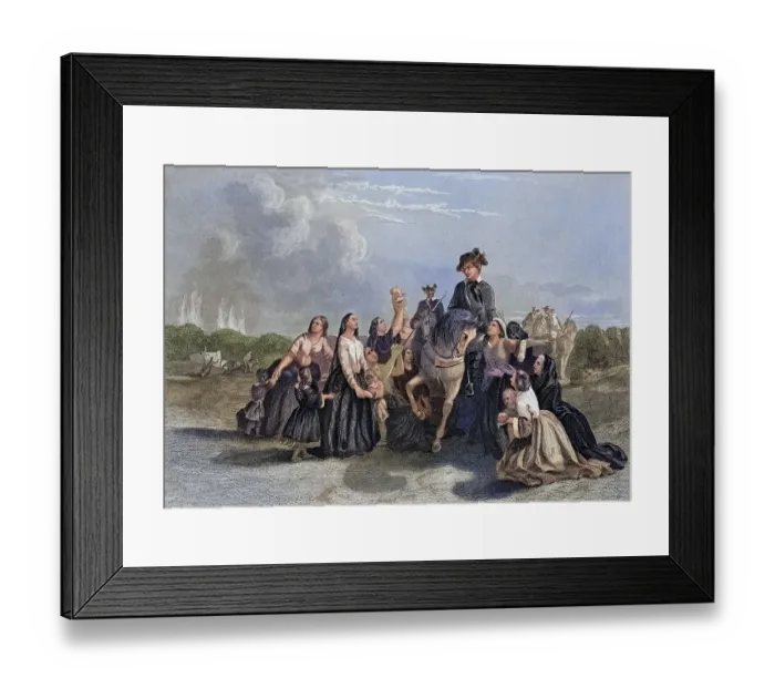 Framed Print : Settlers imploring Washington for protection