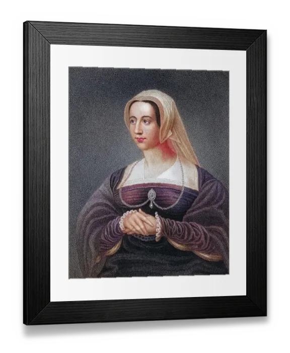 Framed Print : Catherine Parr 1512-1548, Queen of England