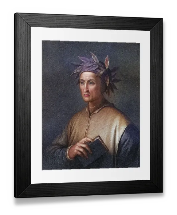 Framed Print : Dante Alighieri 1265-1321, Italian poet Framed Print : Dante Alighieri 1265-1321, Italian poet