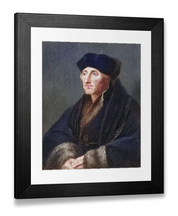 Framed Print : Desiderius Erasmus 1469-1536 Dutch humanist and theologian