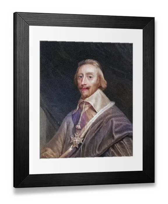 Framed Print : Armand Jean Du Plessis Cardinal and Duke of Richelieu