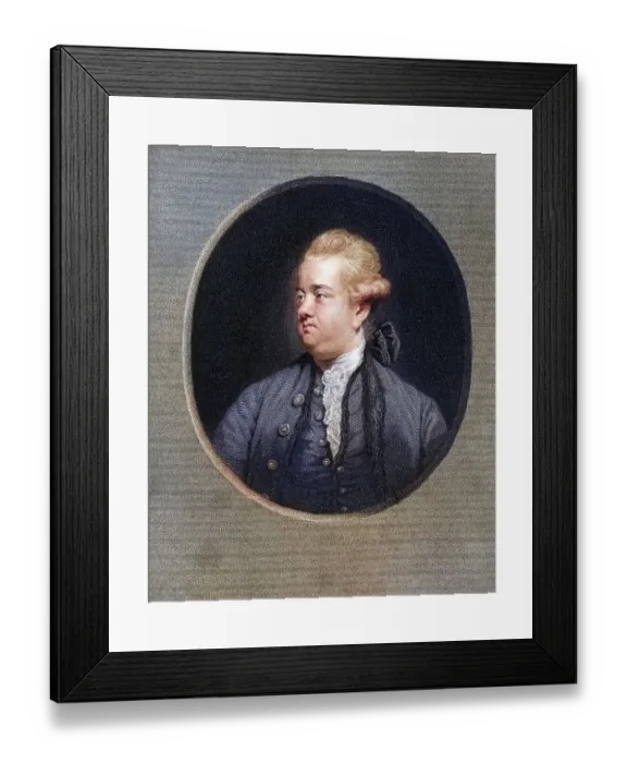 Framed Print : Edward Gibbon 1737-1794, English rationalist