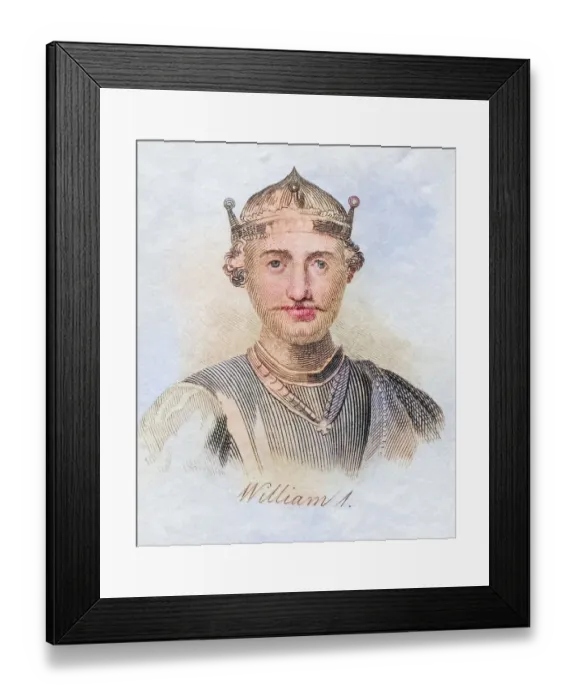 Framed Print : William I the Conqueror 1027-1087 First Norman King of England Framed Print : William I the Conqueror 1027-1087 First Norman King of England